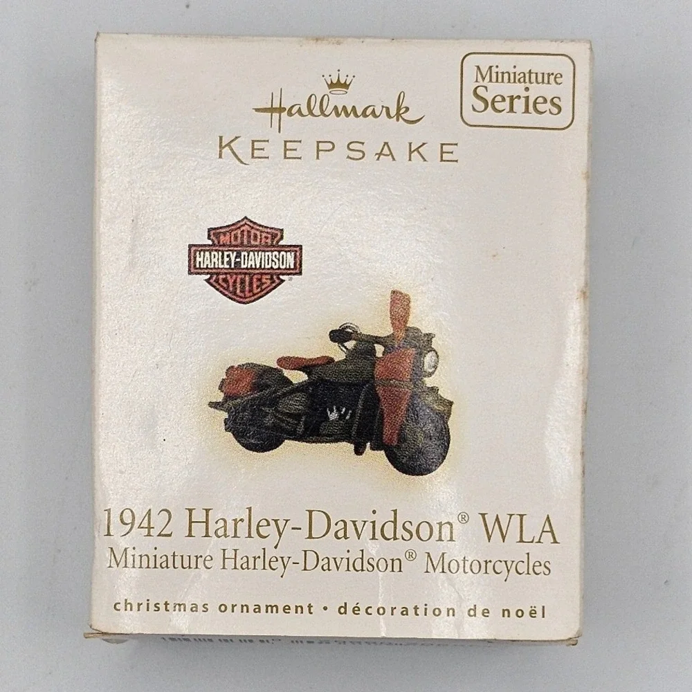Hallmark Keepsake Miniature Harley Davidson Motorcycle 7 Ornaments V-Rod WLA